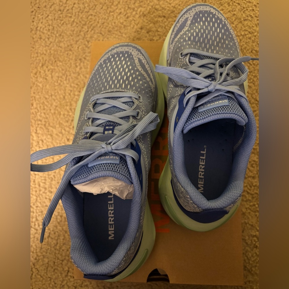 Merrell Women’s Cornflower Blue Morphlite Tennis Shoes - Picture 3 of 10